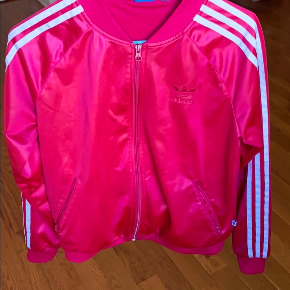Hot pink adidas Jacket 💖